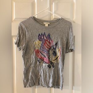 H&M embroidered dragon shirt, size small